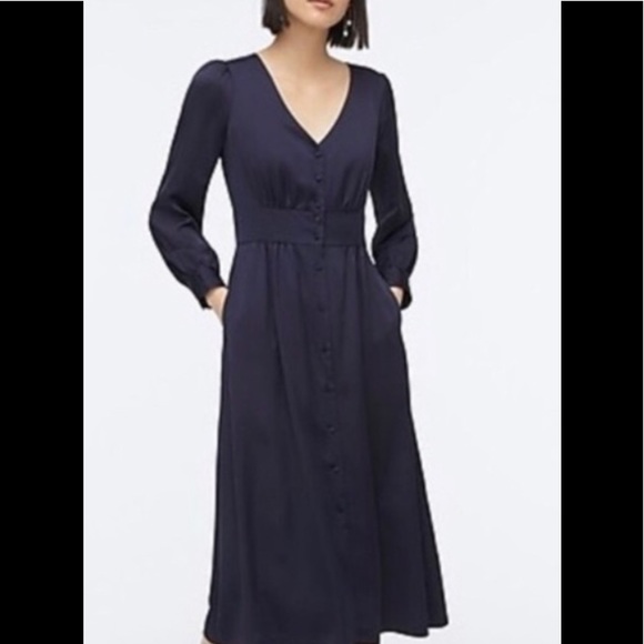 J. Crew Dresses & Skirts - New! J. Crew SZ 8, A- line front button midi dress